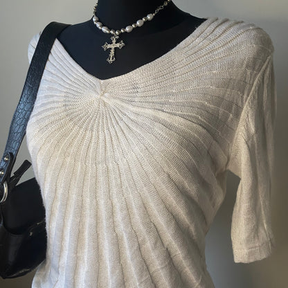 Vintage white symmetrical t-shirt