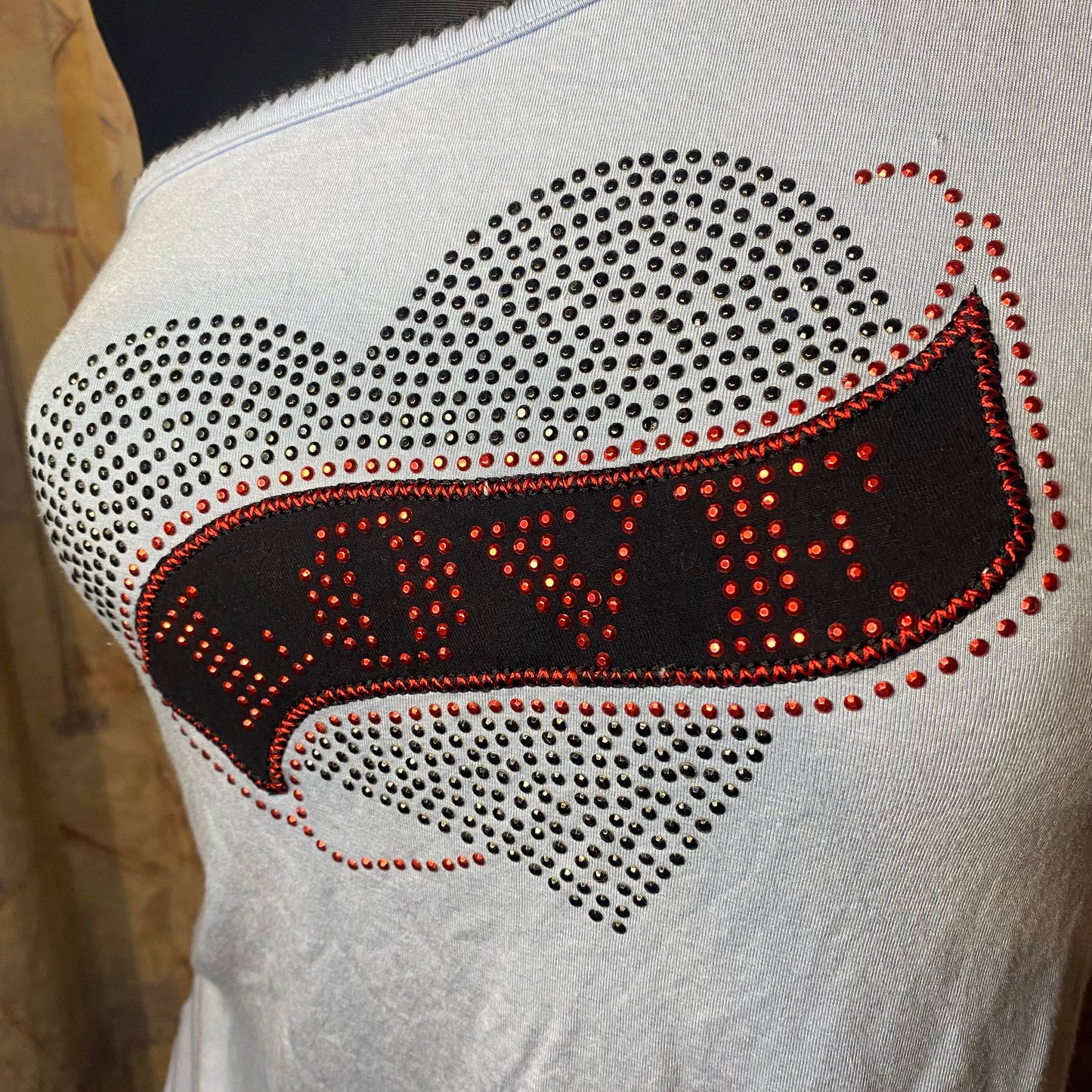 One shoulder baby blue y2k top