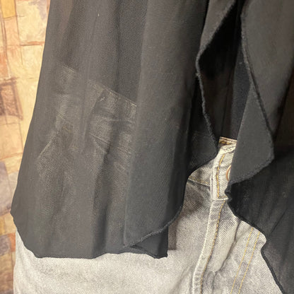 Black vintage lingerie top