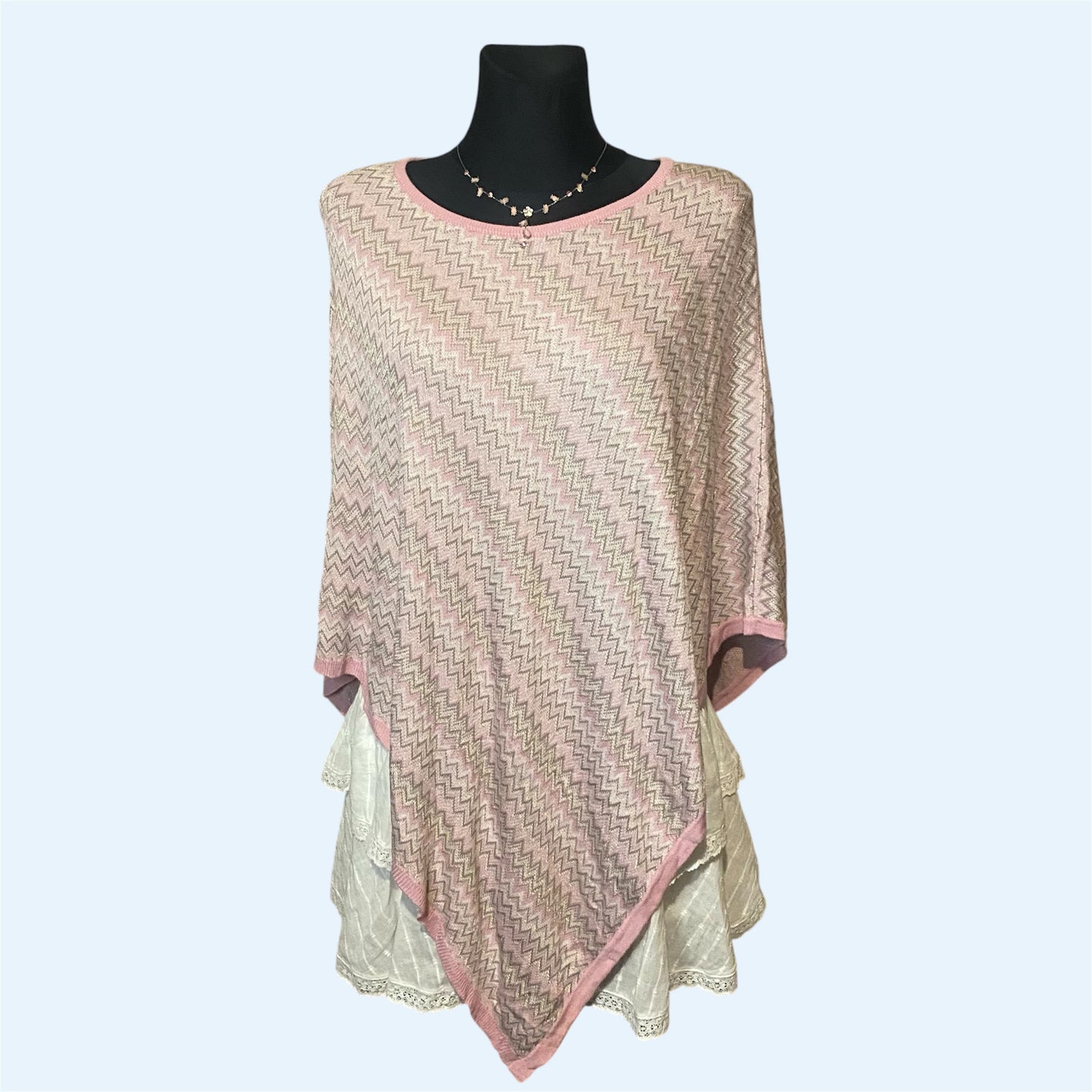 Cute pink poncho
