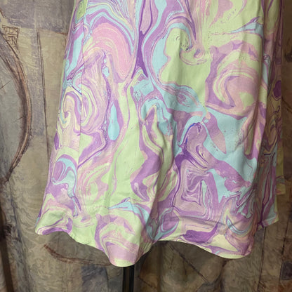 Zara open back colourful mini dress