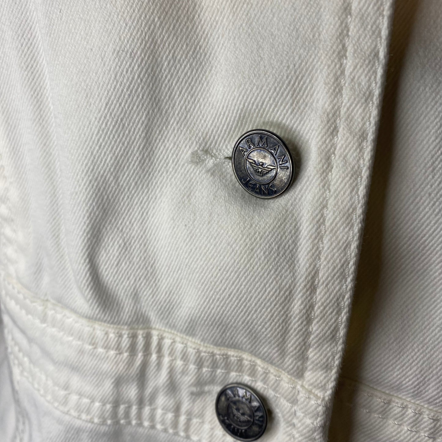 Armani Jeans authentic white jean jacket