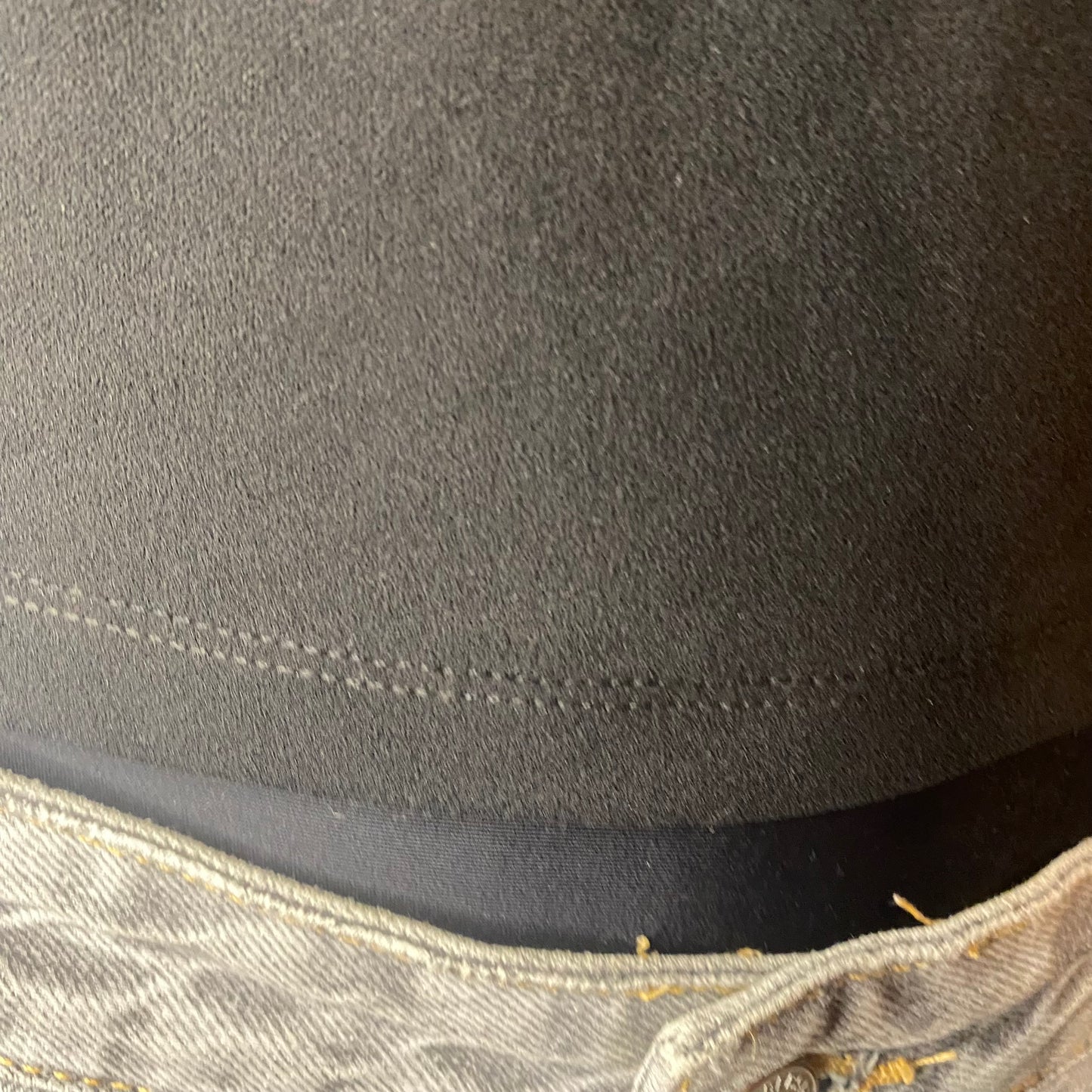 Black t-shirt with rhinestone details