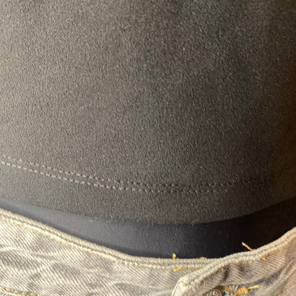 Black t-shirt with rhinestone details