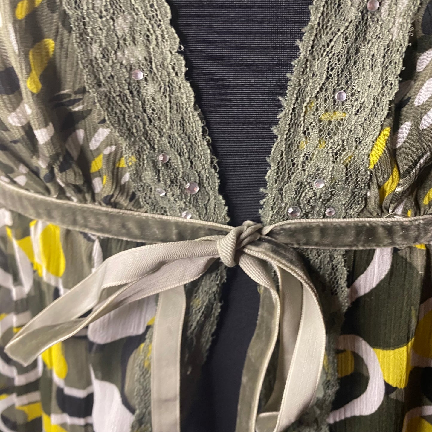 Vintage mesh babydoll top