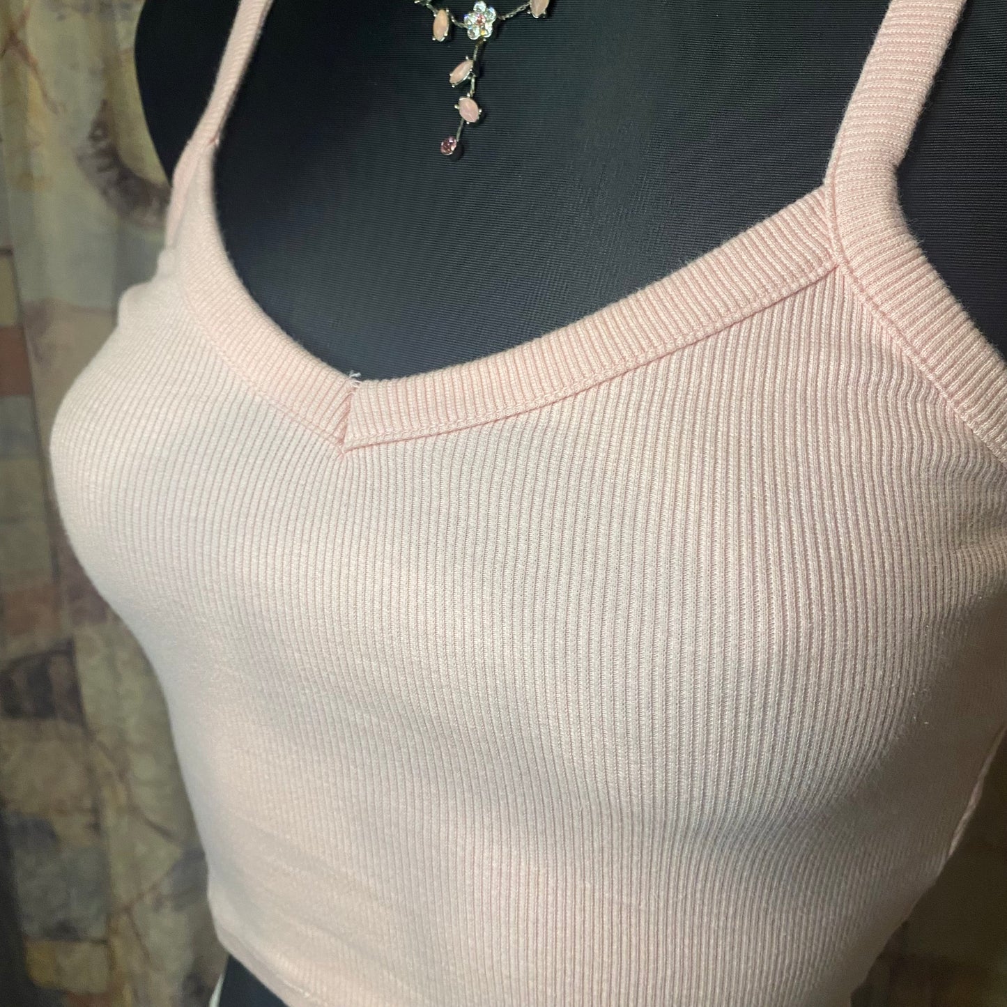 Light pink crop top
