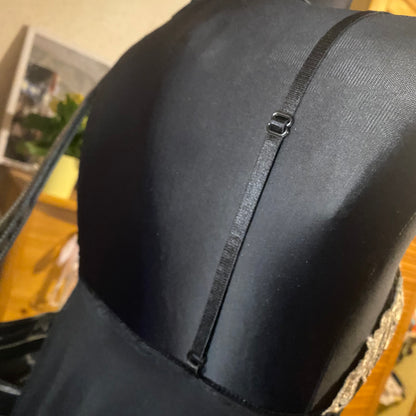 Black vintage lingerie top