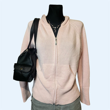 Light pink knit jacket