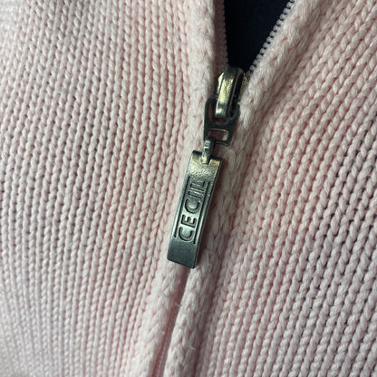 Light pink knit jacket