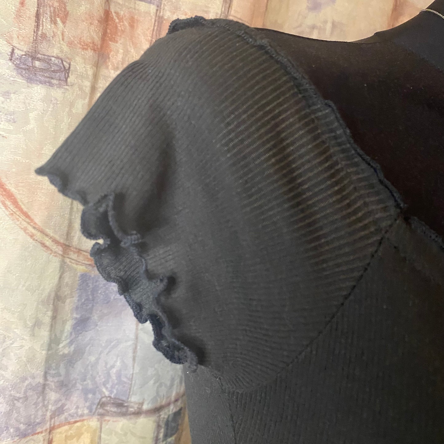 Basic black off-shoulder top