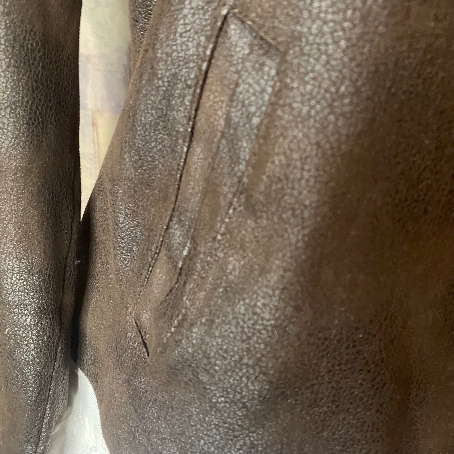 Leather-type material jacket