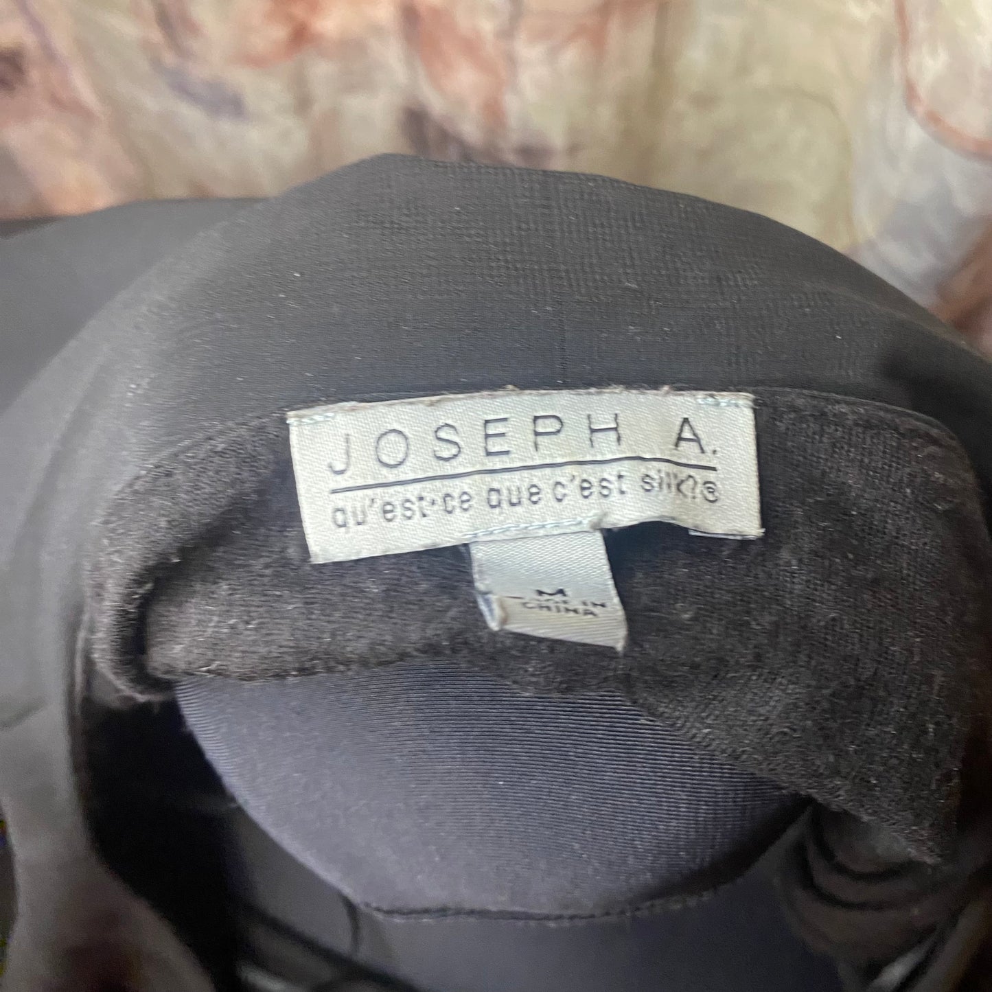 Vintage french designer black blouse