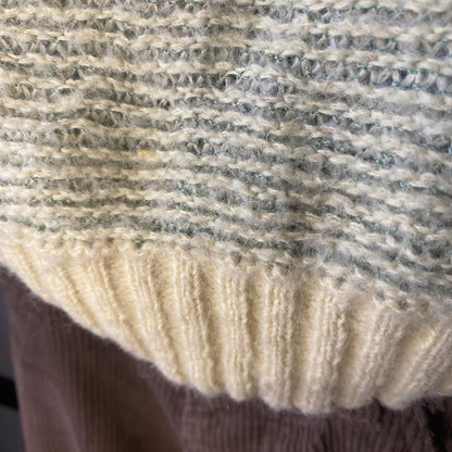 Vintage blue-beige sweater