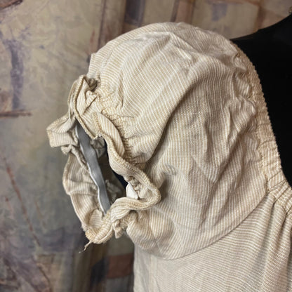 Beige babydoll crop top