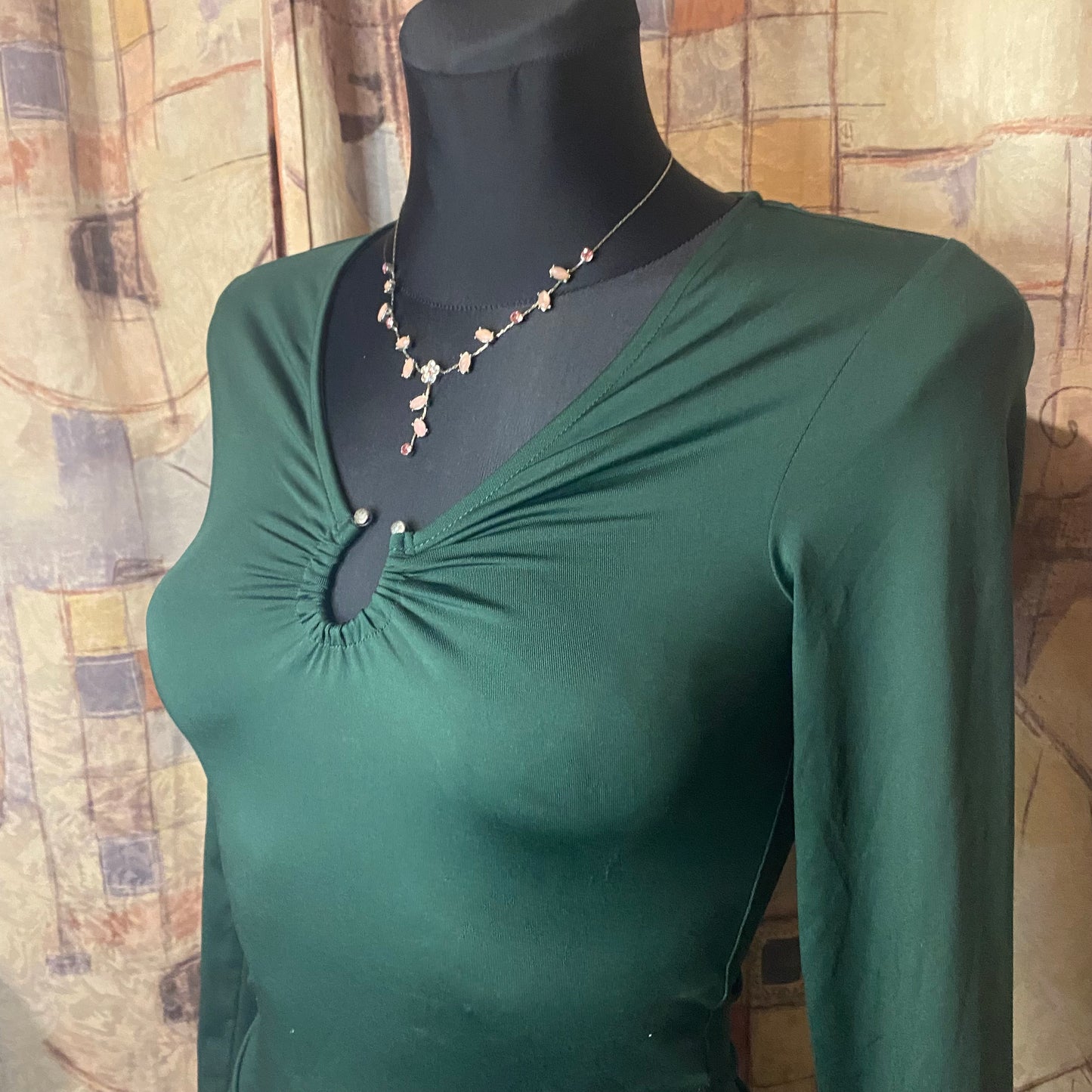 Emerald long-sleeve top