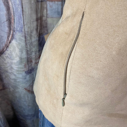 Vintage western vest with a hood