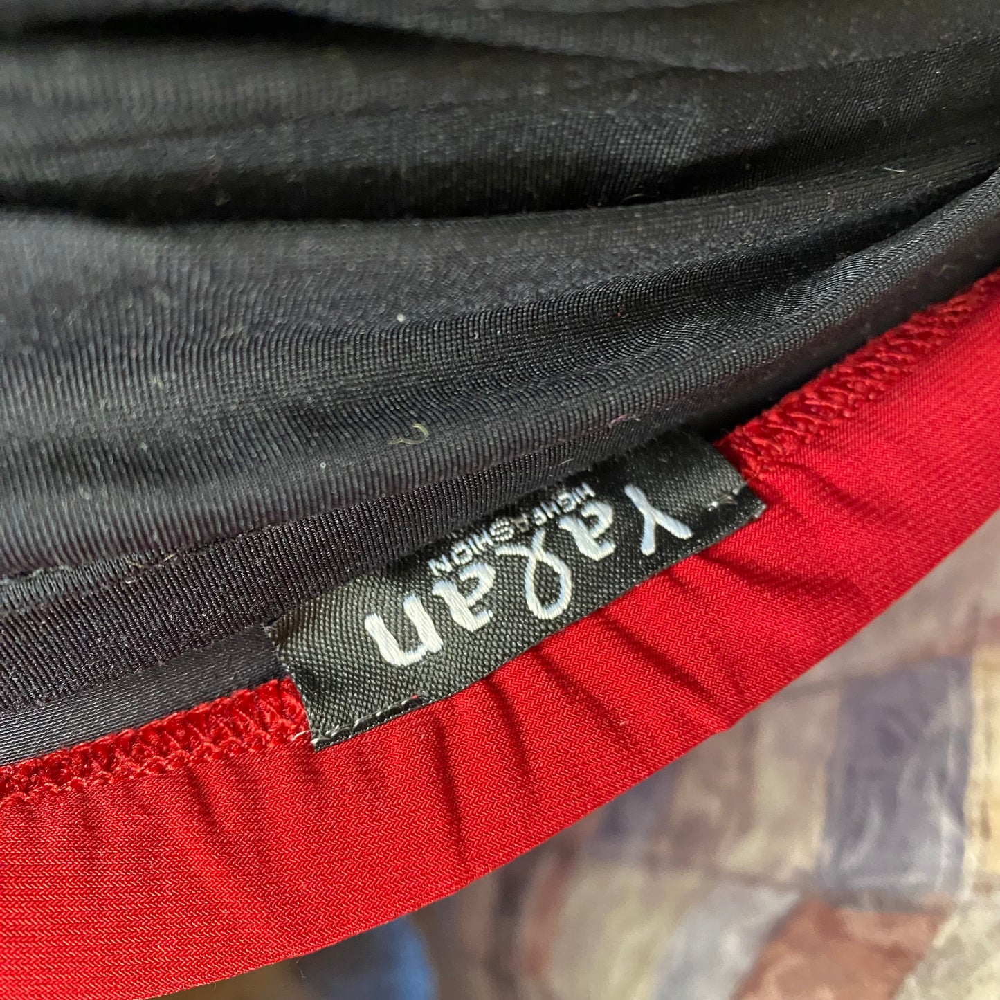 Vintage red midi skirt