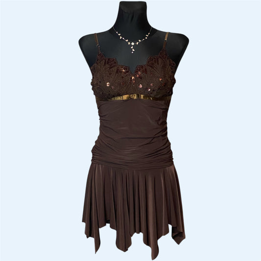 Vintage brown fairy dress