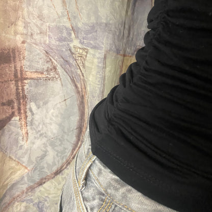 Black lingerie type top