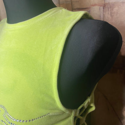 Juicy Couture neon bedazzled tank top