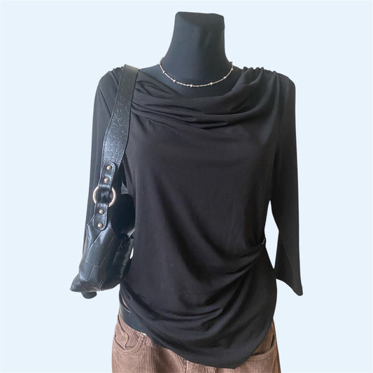 Black loose blouse