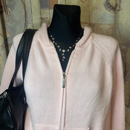 Light pink knit jacket