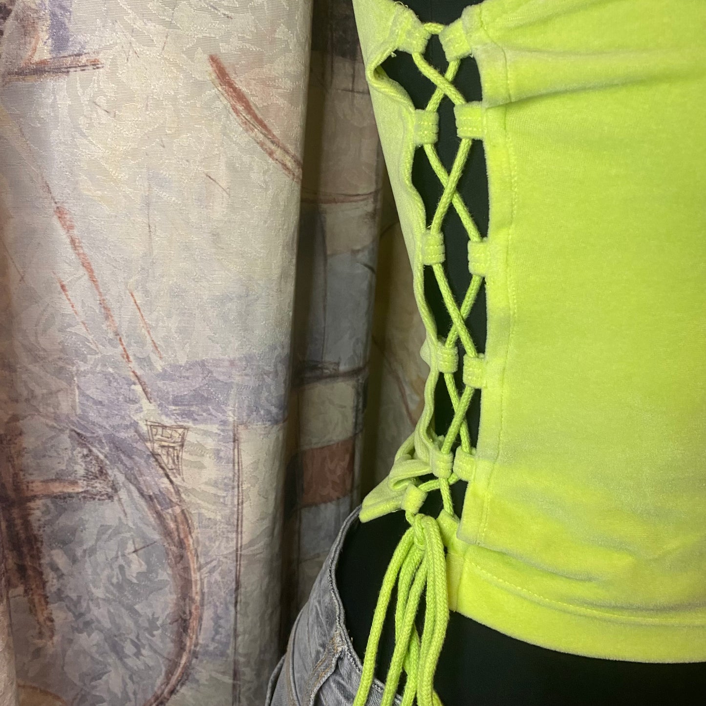 Juicy Couture neon bedazzled tank top