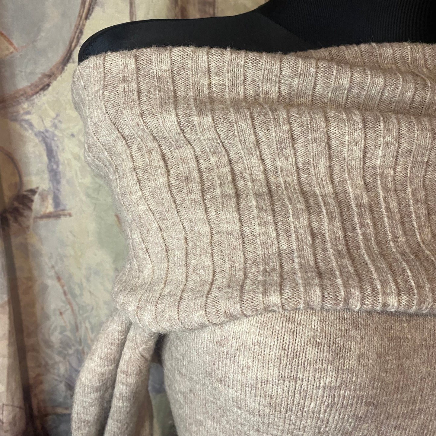 Vintage tan sweater dress