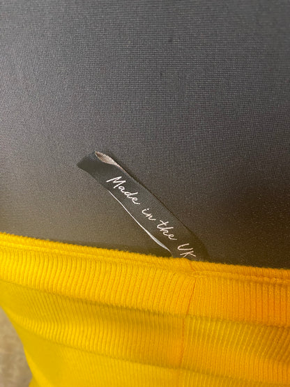 Dark yellow bodycon dress