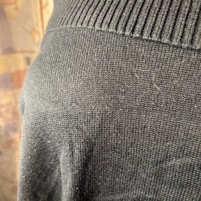 Black off-shoulder sweater