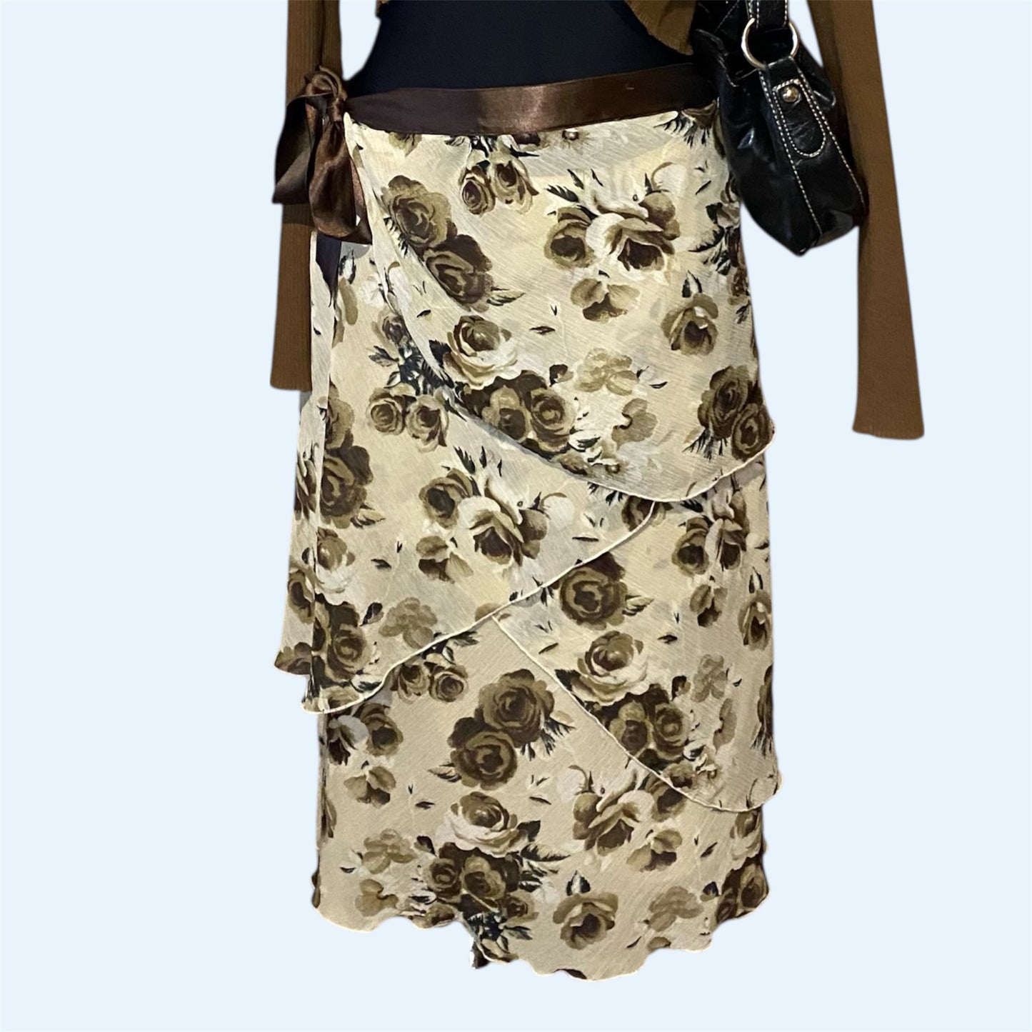Flattering layered skirt