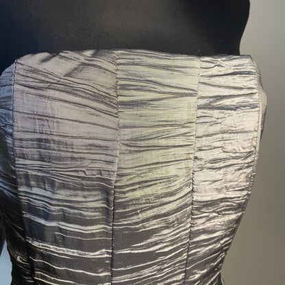 Vintage grey strapless dress