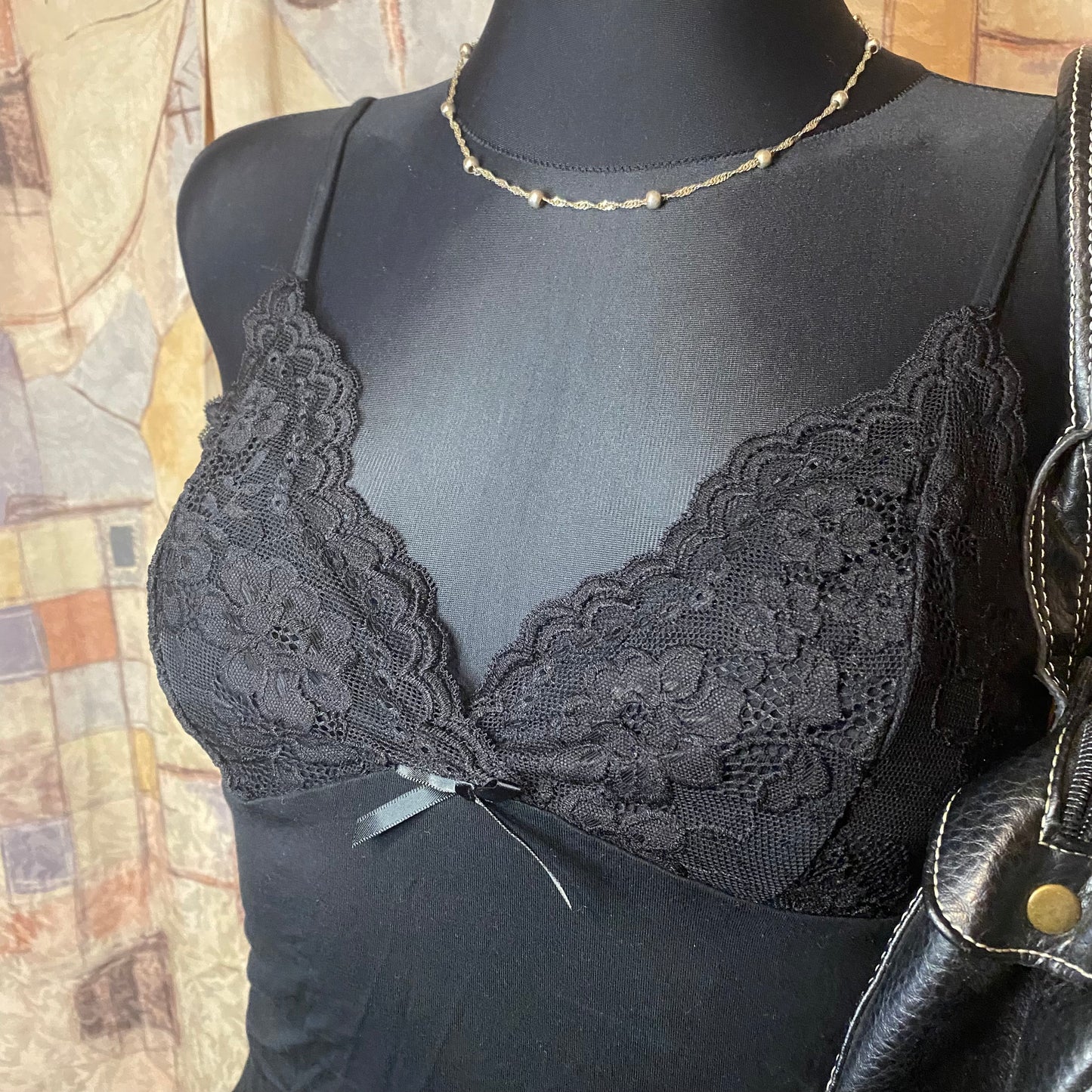 Black lingerie type top