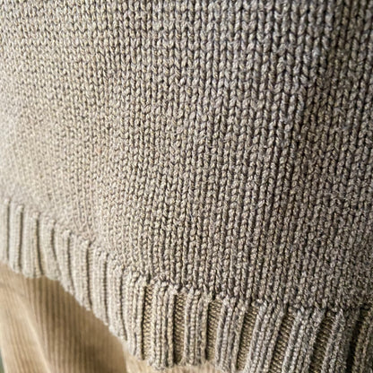 Vintage brown sweater with rhinestone detailing