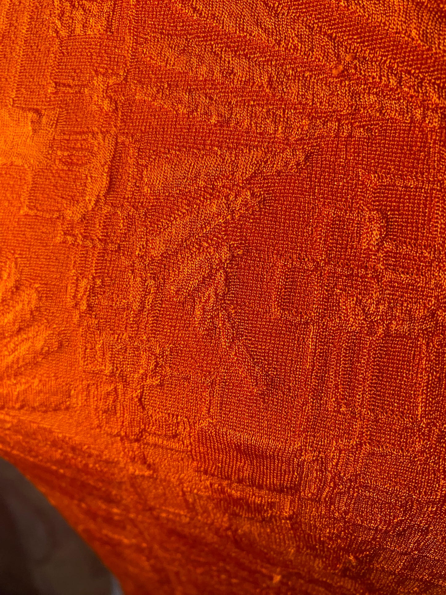 Orange patterned tank top