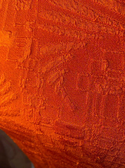 Orange patterned tank top