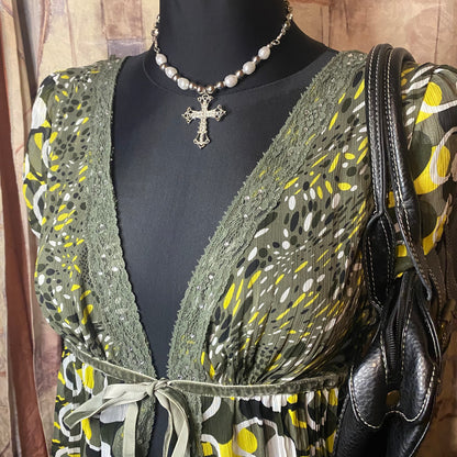 Vintage mesh babydoll top