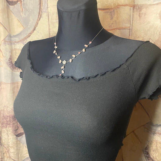 Basic black off-shoulder top