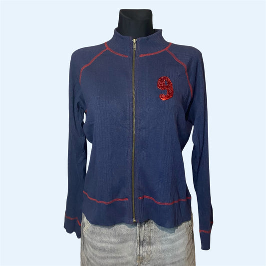 Vintage navy sweater jacket