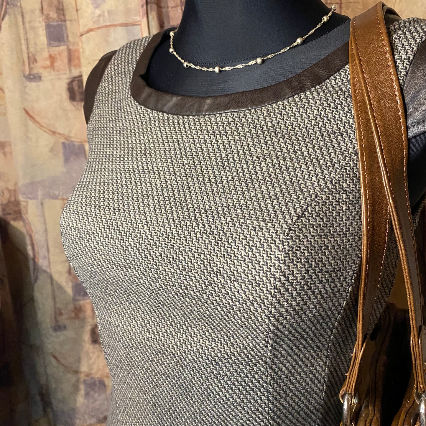 Vintage brown mini dress