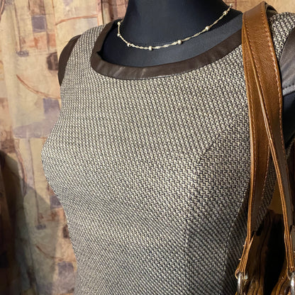 Vintage brown mini dress