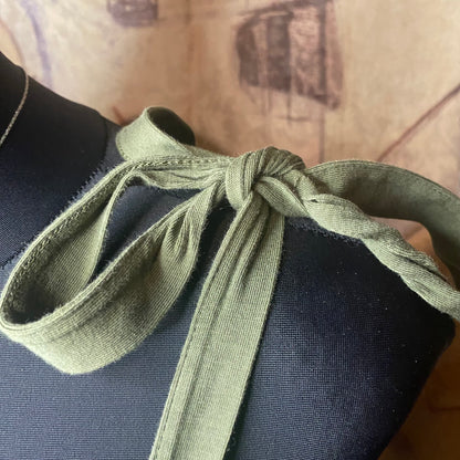 Olive green crop top