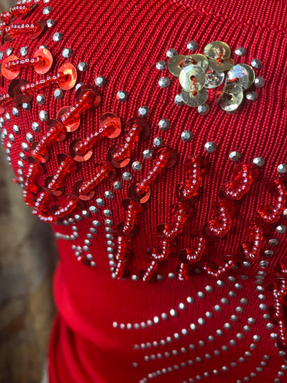 Vintage embellished top