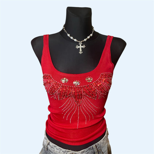 Vintage embellished top