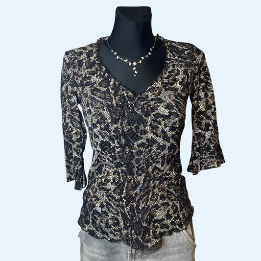 Leopard print top