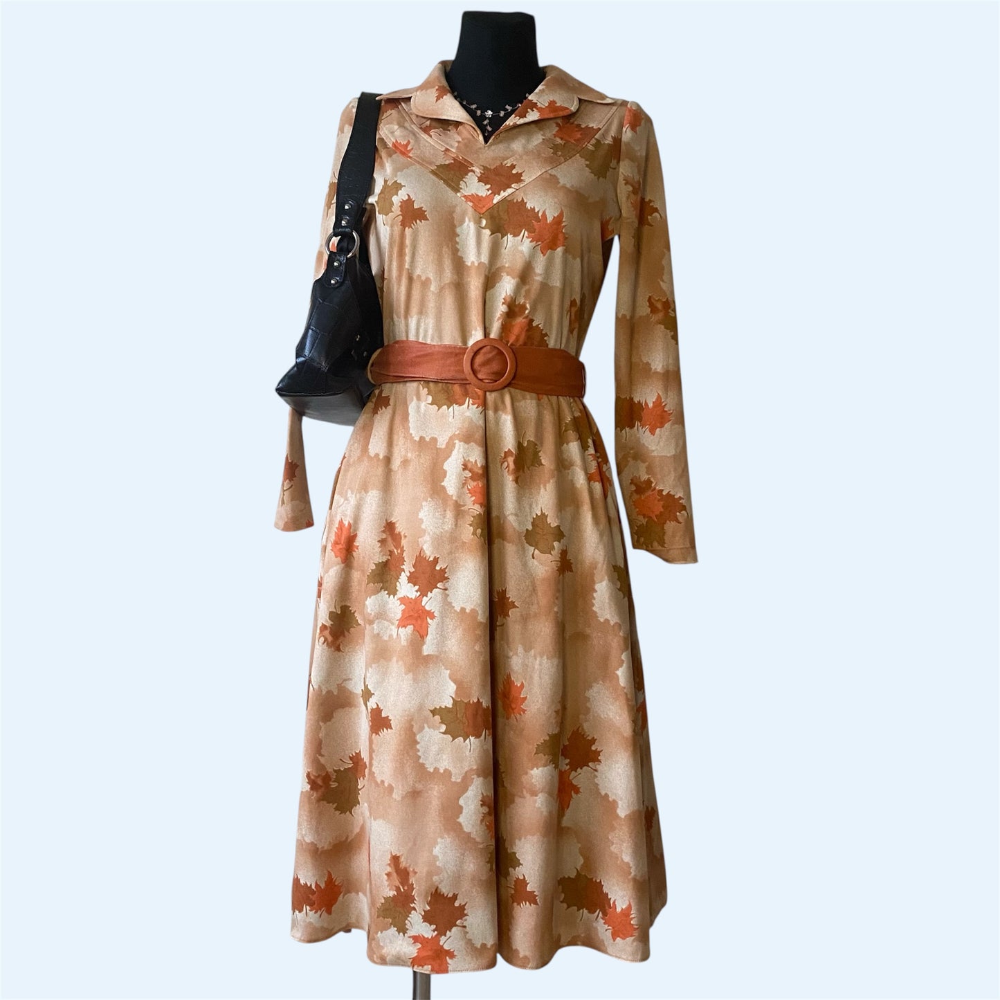 60s style orange dress