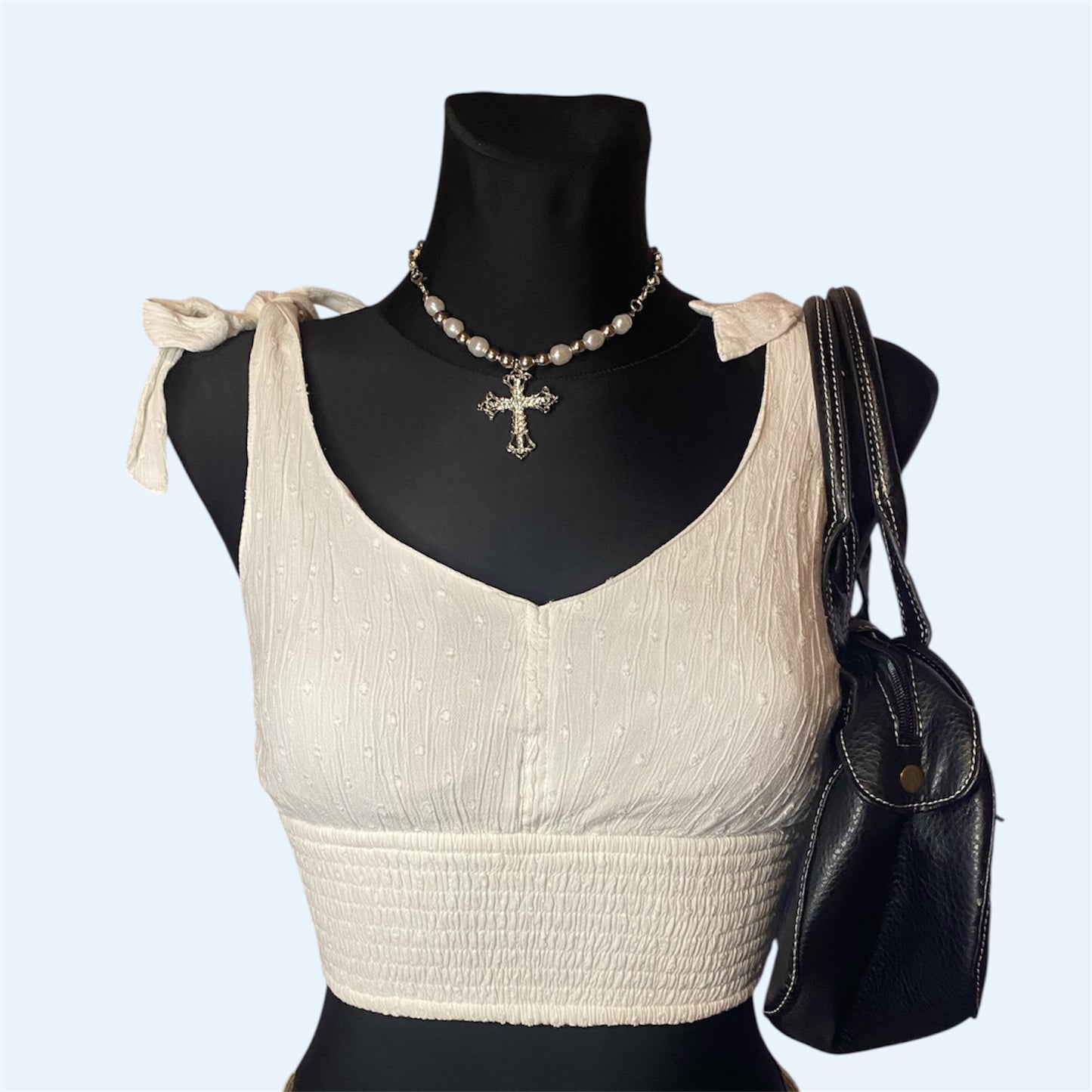 Adorable white crop top