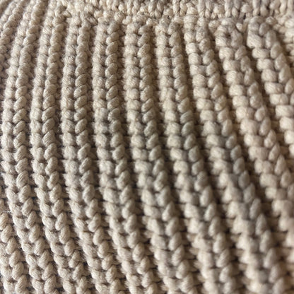 Beige long sleeve cover-up top